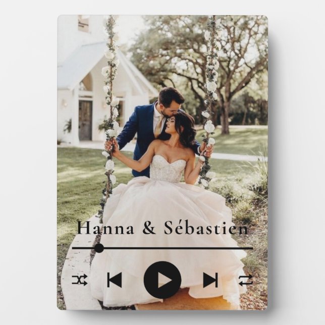 Hochzeitsplatz Foto Fotoplatte (Vorderseite)