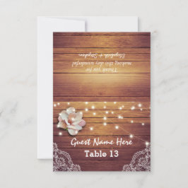 Hochzeitsplatz Tischnummer Blumenzauber