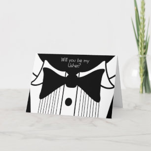 Hochzeitsplatzanweiser-Anfrage zum Smoking-Design Einladung