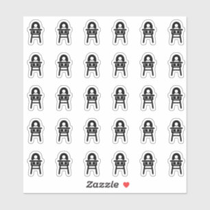 Hochzeitsplatzkarte Nahrungsmittel Neugeborenes Ma Aufkleber