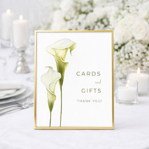 Hochzeitsposter Karten und Geschenke. Poster
