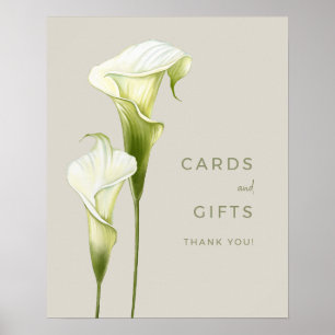 Hochzeitsposter Karten und Geschenke. Poster
