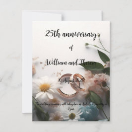 Hochzeitspostkarte Einladung