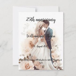 Hochzeitspostkarte Einladung