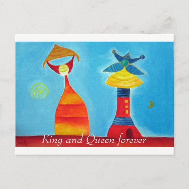 Hochzeitspostkarte Postkarte (Vorderseite)