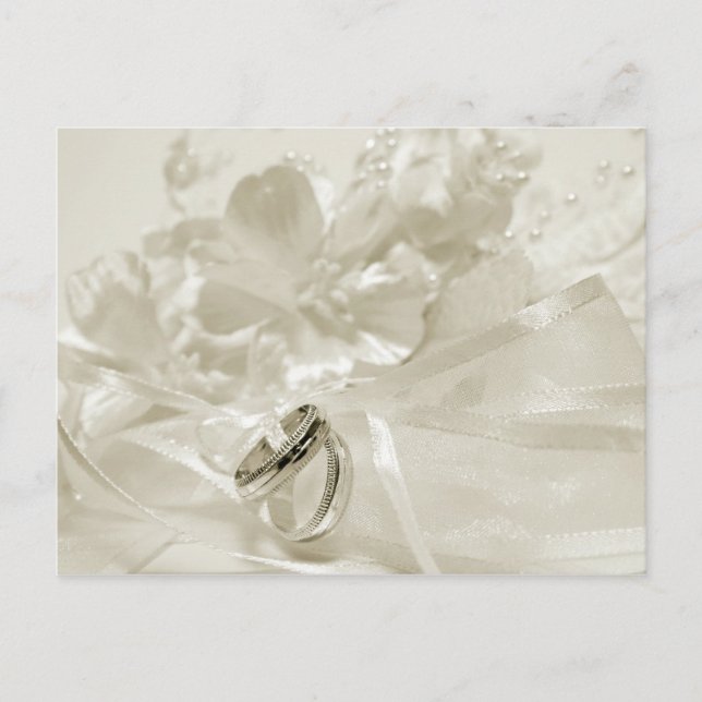 Hochzeitspostkarte Postkarte (Vorderseite)