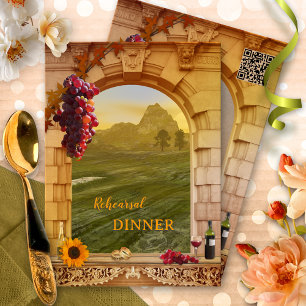 Hochzeitsprobe-Dinner-Einladung für den Herbst im Einladung