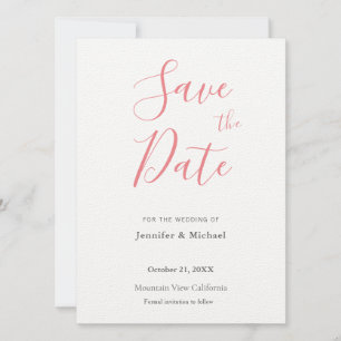 Hochzeitsprofi Minimalist Schlicht Modern Save The Date