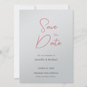 Hochzeitsprofi Minimalist Schlicht Modern Save The Date