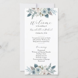 Hochzeitsprogramm (8 "x4")