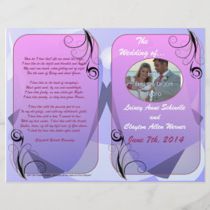 Hochzeitsprogramm (Bifold Design)