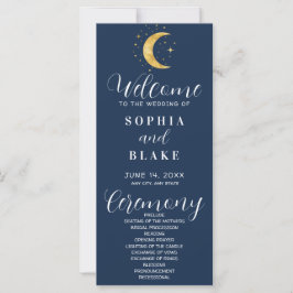 Hochzeitsprogramm der Crescent Moon Starry Night N