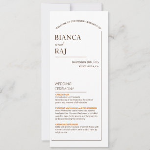 HOCHZEITSPROGRAMM EINLADUNG