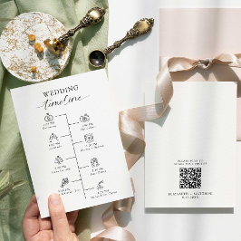 Hochzeitsprogramm Elegante Minimalistisch Moderne Programm