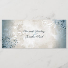 Hochzeitsprogramm - Elegante Vintage-Flora & Schnö Programm