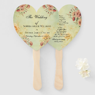 Hochzeitsprogramm Fächer