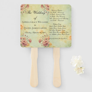 Hochzeitsprogramm Fächer