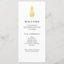 Hochzeitsprogramm für Ananas Programm