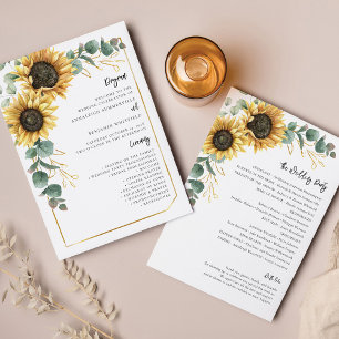 Hochzeitsprogramm für Blumenblumen