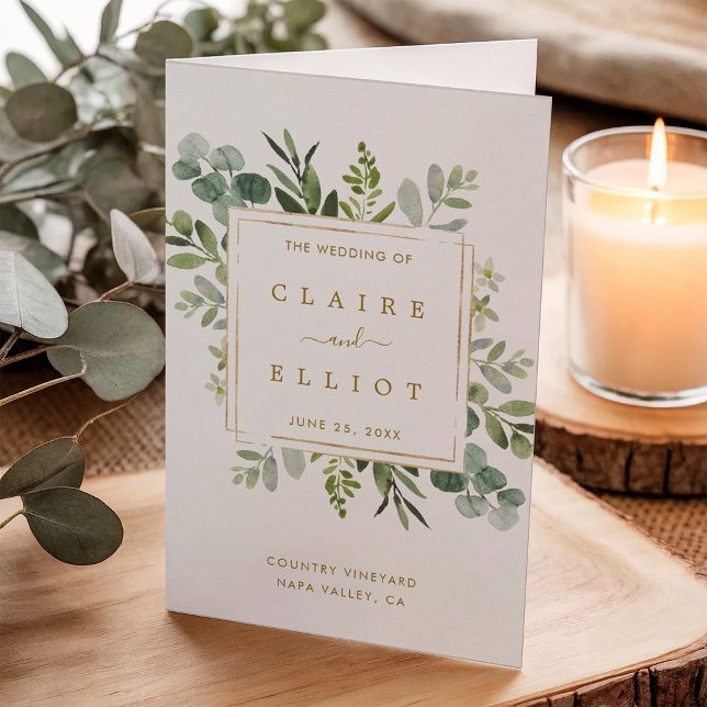 Hochzeitsprogramm für botanische Goldgräber (Von Creator hochgeladen)