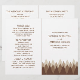 Hochzeitsprogramm für Braunwälder