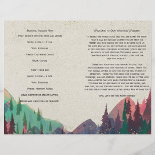 Hochzeitsprogramm für Camping