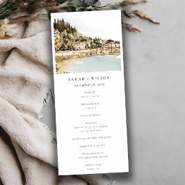 Hochzeitsprogramm für Elegant Verona Adige Einladung