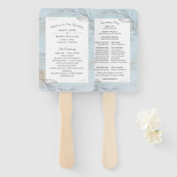 Hochzeitsprogramm für elegante Silver Botanical Bl