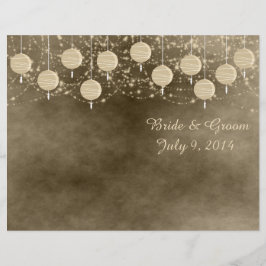 Hochzeitsprogramm für Elfenbein Lanterns