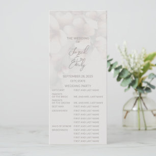 Hochzeitsprogramm für Kirschblüten Voll Einladung
