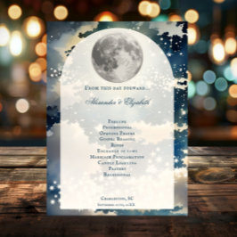 Hochzeitsprogramm für Lunar Night Sky