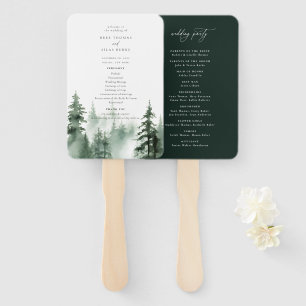 Hochzeitsprogramm für Wildwälder Fächer