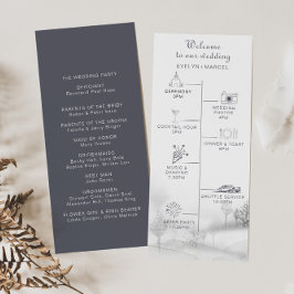 Hochzeitsprogramm für Winterbergwald Programm