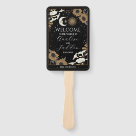 Hochzeitsprogramm Hand Fan Tarot Sun Moon Spirits Fächer
