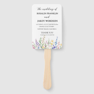 Hochzeitsprogramm-Handfächer Fächer