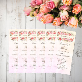 Hochzeitsprogramm Korallenflora Programm