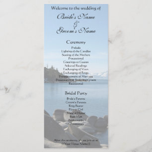 Hochzeitsprogramm Lake Tahoe Programm
