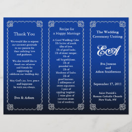 Hochzeitsprogramm "Royal Blue"