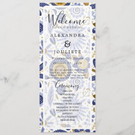 Hochzeitsprogramm Rustic Earth Florals Programm