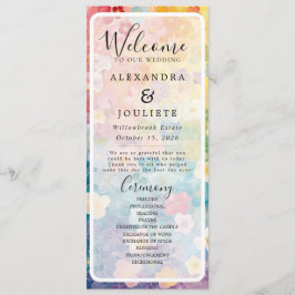 Hochzeitsprogramm Rustic Earth Florals Programm