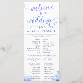 Hochzeitsprogramm - Watercolor - US-Hochzeitsprogr Programm