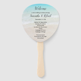 Hochzeitsprogramme am Meer Fächer