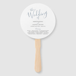 Hochzeitsprogramme Einzigartiges Minimalistisches Fächer