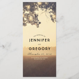 Hochzeitsprogramme für Treppenzweige Sommer-Abend Programm