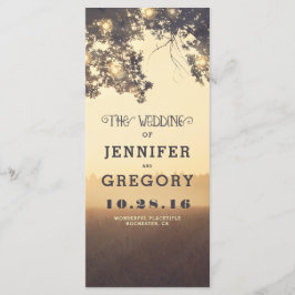 Hochzeitsprogramme für Treppenzweige Sommer-Abend Programm