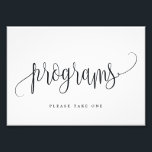 Hochzeitsprogramme Unterschreiben Wählen Sie Ihre Fotodruck<br><div class="desc">Planen Sie ein stilvolles Fest mit dieser modernen Einladung, die Ihre Gäste lieben werden. Design by © berrysweet . Printfähige digitale Dateien sind verfügbar! Besuchen Sie unsere Website unter www.berryberrysweet.com für weitere Informationen!</div>