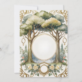 Hochzeitsrahmen Blumenfantasie romantisch Einladung
