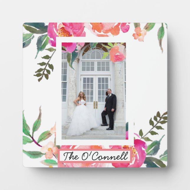 Hochzeitsrahmen Fotoplatte (Vorderseite)