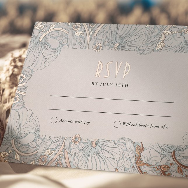 Hochzeitsrampe Viktorianischer Pimnel einfügen Folie Einladungspostkarte (Von Creator hochgeladen)