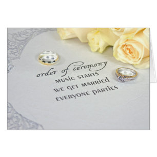 Hochzeitsraten und Rose